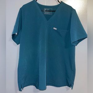 FIGS Caribbean Blue Women’s Scrub Top & Joggers